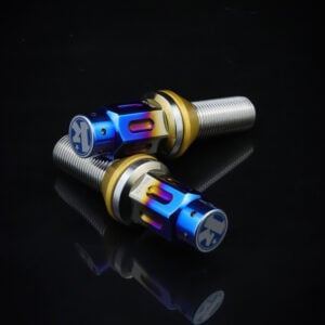Titanium Alloy Wheel Nuts - Male (Blue)