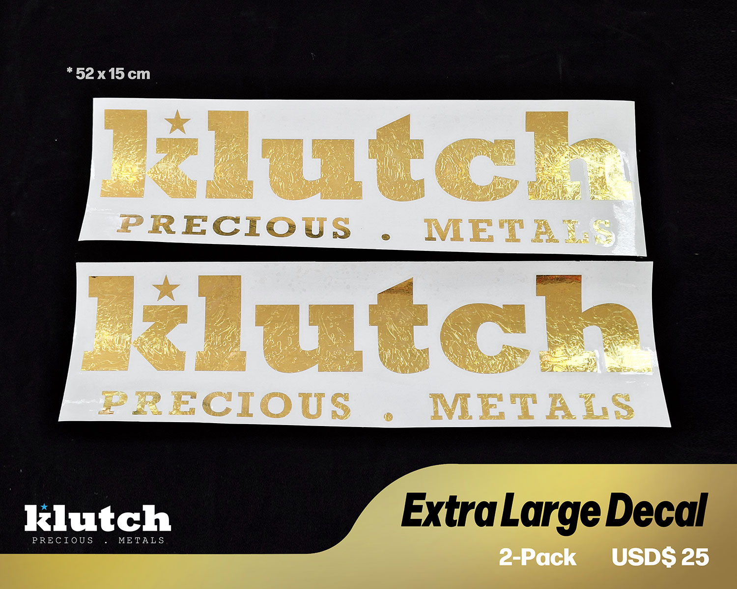 Extra Large Decal – Gold