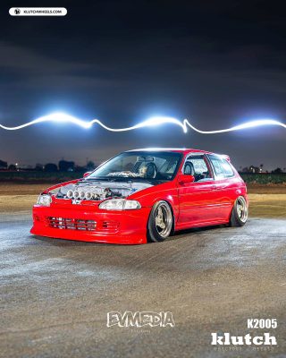 K2005 modular forged wheel on Honda Civic EG stance build